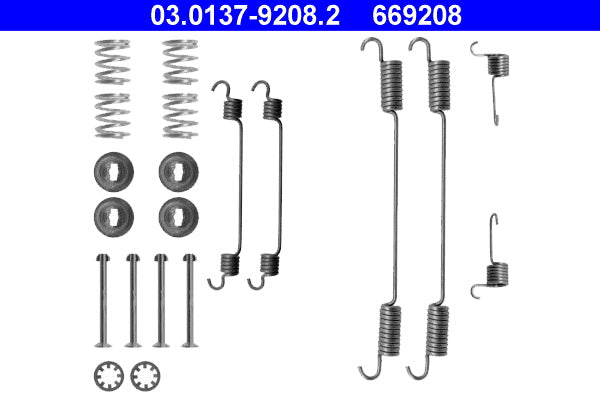 Accessory Kit, brake shoes ATE 03.0137-9208.2