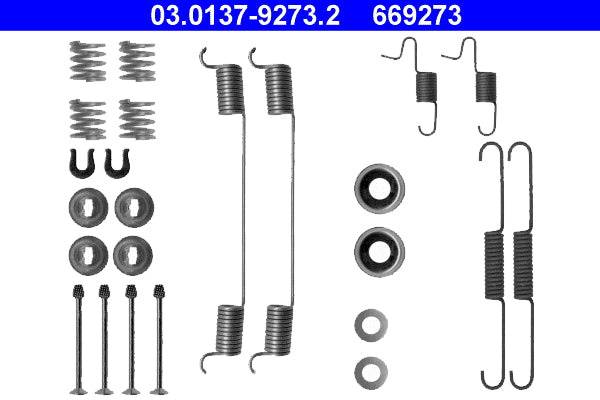 Accessory Kit, brake shoes ATE 03.0137-9273.2