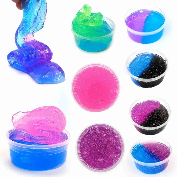 Clay Dough Modeling Beautiful Color Mixing Cloud Slime Putty Scented Anti Stress Kids Clay Toy Putty Antistress Kids Crystal Clay Gift For B
