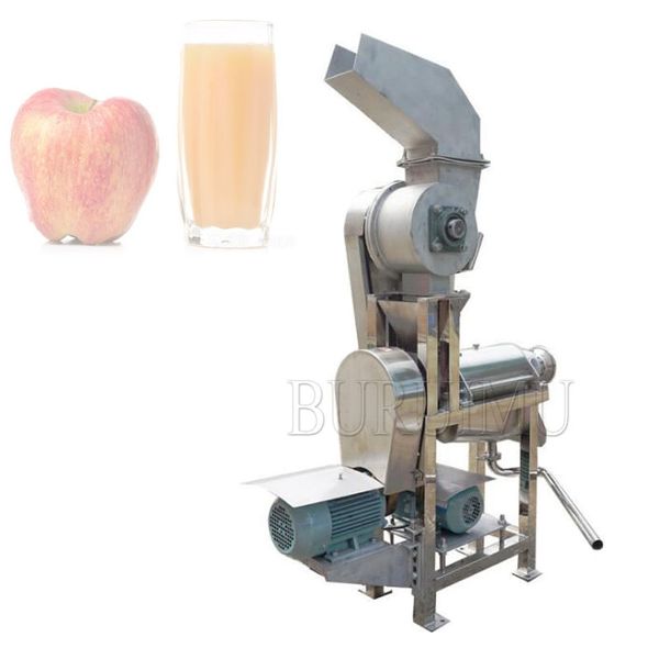 Commercial Apple Spiral Crusher Juicer Extractor Fruits Production Line Processing Machine With Wheels Cold Press for Orange