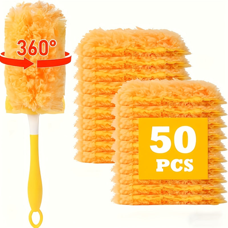 TEMU 10-50pcs Electrostatic Dusting Brush Set - Reusable Electrostatic Cleaning Cloths For Cars, Homes, Offices, And Electronics - No Power Required,