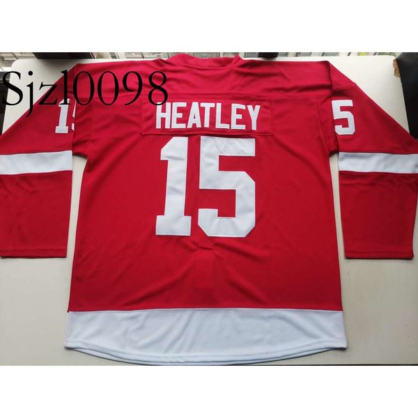 SJ98 Hockey jerseys Physical photos University of Wi Dany Heatley Men Youth Women High School Size S-6XL or any name and number jersey
