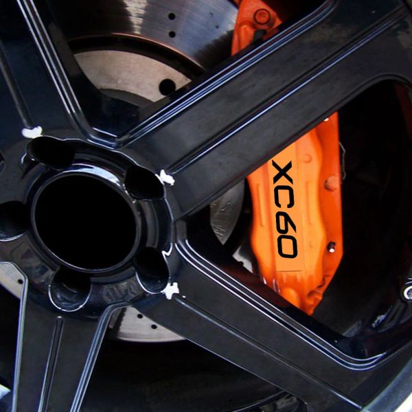 6PCS Car Brake Caliper Sticker Heat Resistant Decal Auto Accessories For Volvo XC90 XC60 T6 S60 XC40 V40 V60 V50 S40 AWD V90 S90