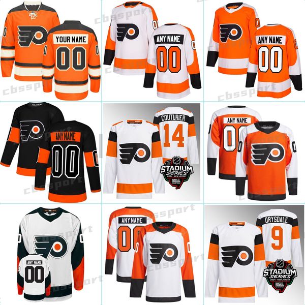Carter Hart Owen Tippett Gritty Flyers Hockey Jersey 2024 Stadium Series Ivan Provorov Travis Konecny Sean Couturier Cam York Nicolas Deslau