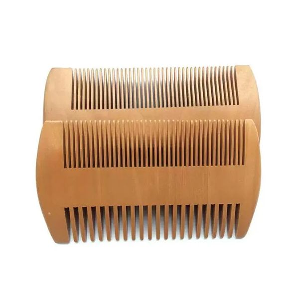 Men&#039;s Beard Brush Hair Brushes Pocket Wooden Beard Comb Double Sides Super Narrow Thick Wood Combs
