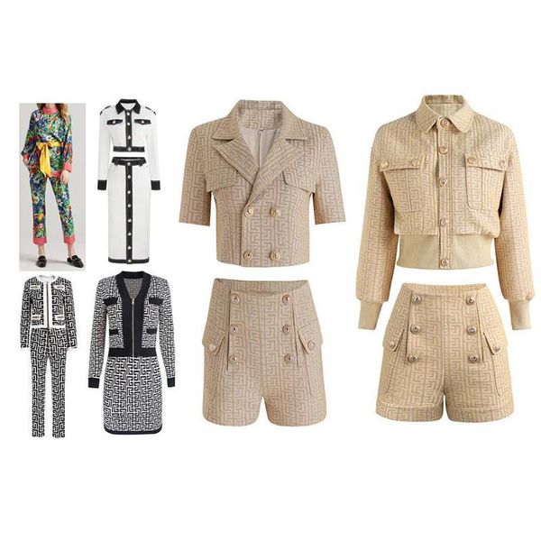 Women&#039;s Two Piece Pants Womens Two Pieces Shorts Pants or Skirts Luruxy Slim 2 Pc Set Knit Casual Crop Top and Short Skrit Party Clothe