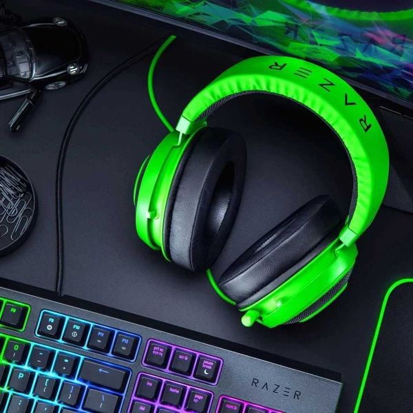 Headsets Razer Kraken Pro V2 Gaming Earphones for Wired Earphones Microphone 7.1 Surround Sound for Xbox One 4 Gaming Earphones CL250109