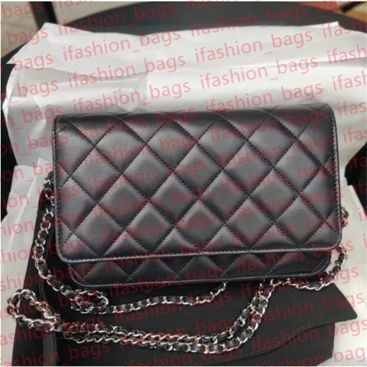 Designer bag Small crossbody designer bag woc shoulder bags small flap clover sac luxe black white litchi cowhide purse designer woman handbag high