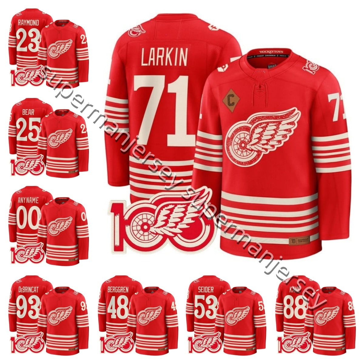 71 Dylans Larkins detroites hockey jersey red wingsS jersey Patrick Kane Alex DeBrincat Moritz Seider Simon Edvinsson Yzerman John Gibson Lucas Raym