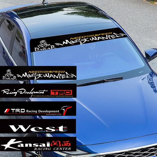Personalized Car Stickers Auto Front Windshield Stickers Reflective Car Tuning Vinyl Decal Automobile Decoration Stickers 240520