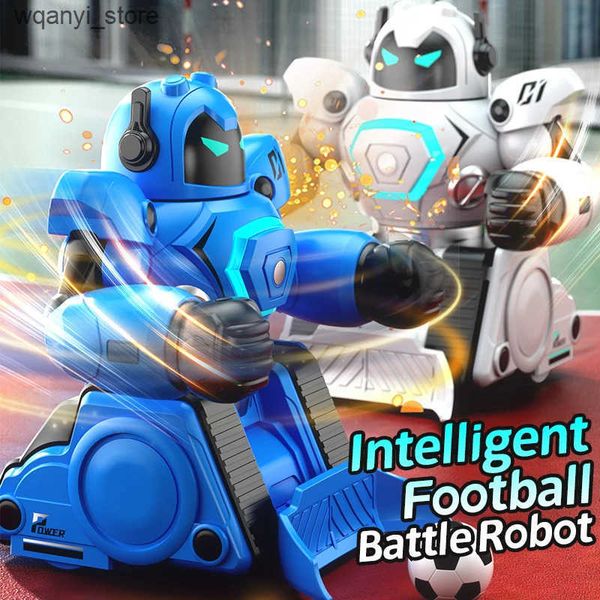 Electronics JJRC R30 Parent Interactive Remote Football Fighting Robot Double Fist Remote Boy DIY Childrens Toy L240910