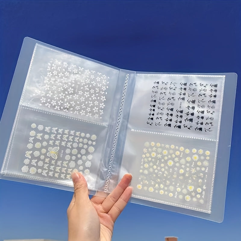 TEMU Transparent Plastic Page Binder, 80 Pockets, For Sticker Album, Coin Collection, Stamp Collection, Scrapbooking