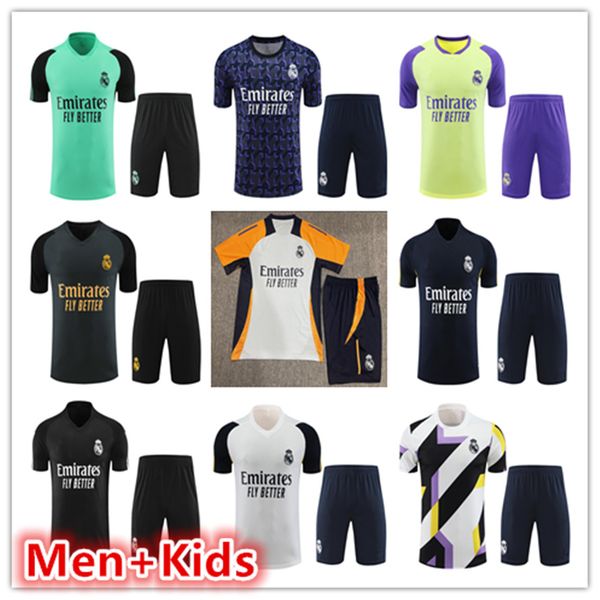 23-24-25 Real madrid tracksuit soccer tracksuits set Short sleeve shorts men kid football chandal futbol survetement 2024 2025 madrid TRAINI