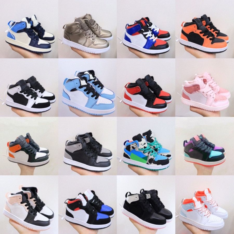 kids shoes 1s black shoe 1 boys high sneaker designer basketball blue trainers baby kid youth toddler infants toddlers boy sneakers children size 26