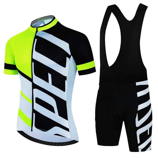 Cycling Jersey Sets 2024 Cycling Clothes Mtb Male Clothing Equipment Man Professional Shirt Shorts Men Jumper Summer Bike Jersey Bib Mens Tr
