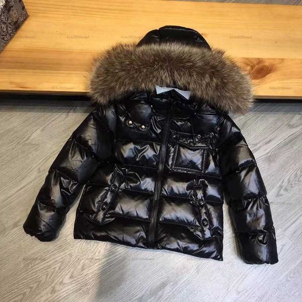 New high quality Children&#039;s down jackets winter raccoon fur collar baby children&#039;s warm jackets snow jackets for boys and girls