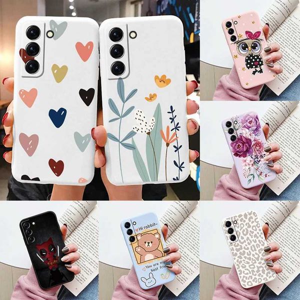 High Quality Designer Phone Case For Galaxy S22 S 22 Plus Super Phone Cover Cute Cartoon Candy Paint Soft TPU Coque Suitable for S22 S22+Fun