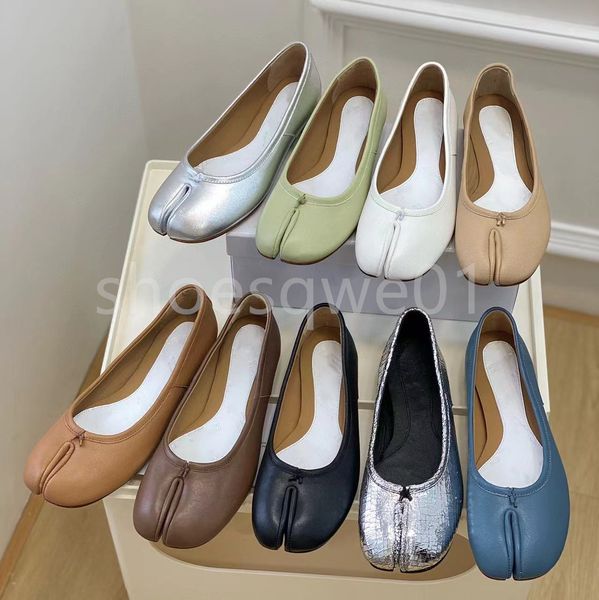 Luxury Designer Dress shoes Women&#039;s tabis Ballet sheepskin loafers women Fashion Leather Flat Casual Shoes Luxurybrand Office Outdoor L