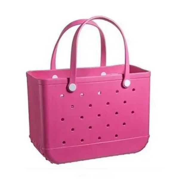 Bogg Bag STOCK Designer Large Summer Bogg Beach Bag New Rubber Bags EVA With Hole Waterproof Sandproof Durable Open Silicone Tote For Outdoo