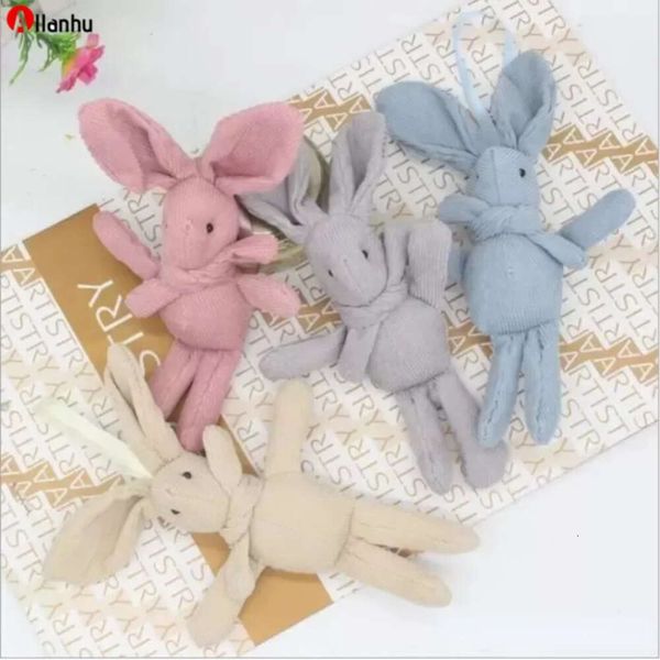 Bunny Dolls Easter Rabbit Plush Toys Animal Stuffed Bag Pendants Long Legs Key Chain Wedding Present Party Decoration Valentine&#039;s Day W