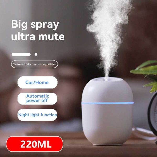 Humidifiers Air Humidifier LED Ambient Light Spray Humidifier Aromatherapy Essential Oil Diffuser Portable USB Rechargeable Air Purifier L24