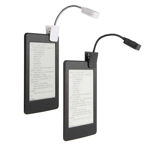 1pcs DC 6V electronic notebook reading light LED book light desk lamp mini flexible clip on book black and white X241122