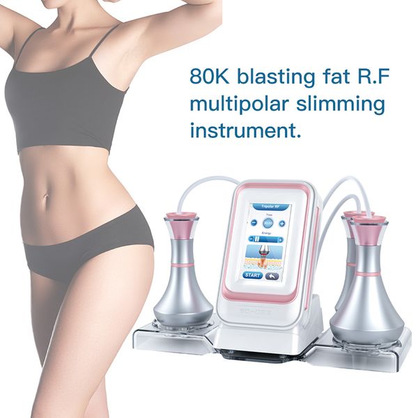Portable Home Use Cavitation RF Slimming Beauty Machine Weight Reduce Fat Loss 80K Ultrasonic Radio Frequency Skin Tightening Sculpting Face
