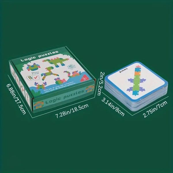 Educationally Rich Colorful Wooden Block Puzzles Ideal Holiday Present for Promoting Creative Play