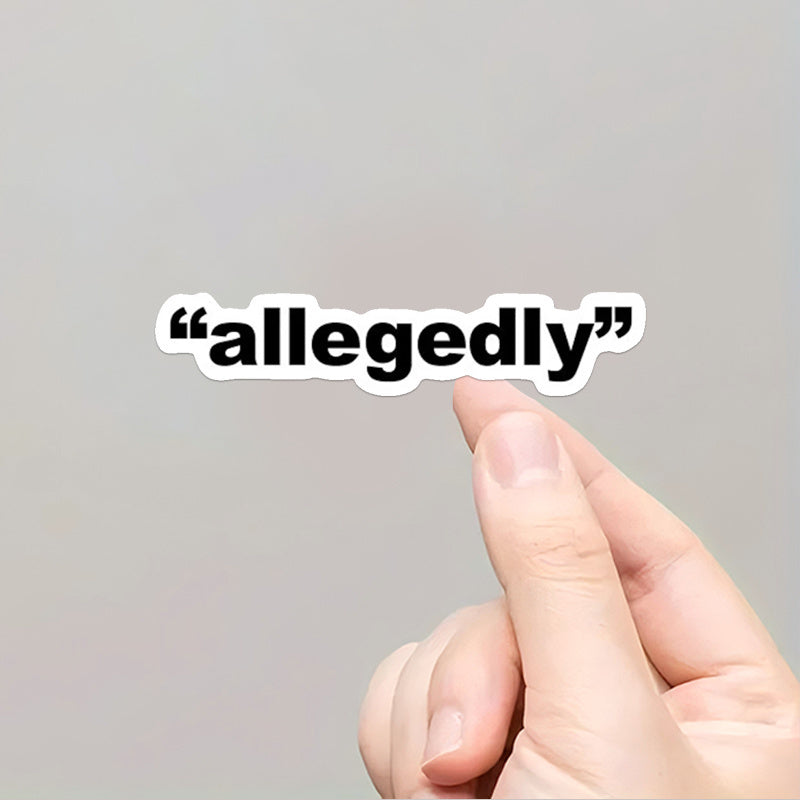 TEMU 5pcs Vinyl """" Quote Sticker - Semi-matte Reusable Self-adhesive Decal For Car Stickers, Laptops, Water Bottles, Car Glass, Skateboards, Fun