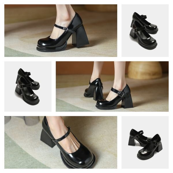 Heels Dress shoe Designers Sandals Fashion printed cloth Patent Leather high heeled 2 hollow Cover Heel Rome Sandal with box womens Designer