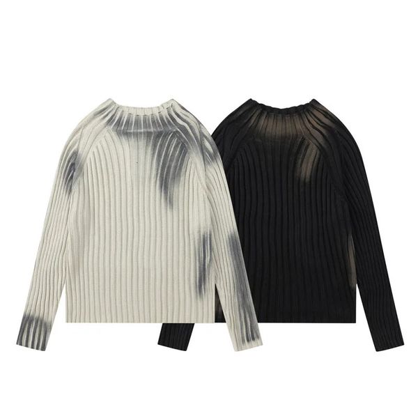 Moda Moda High Street Knits Pullovers Sweater Ins manga longa Tops Premium Spring Autumn Clothing 241213