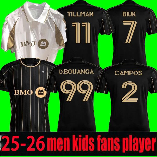 LAFC soccer jerseys2025 Fan and Player Version 25-26 VELA CHIELLINI ACOSTA D.BOUANGA KAYE ROSSI Los Angeles LAFC Football shirts kids kit C.