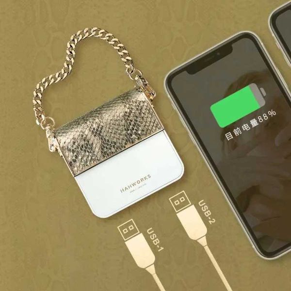 Womens handbag power bank 10000mAh large capacity mini portable mobile phone external battery power bank gift M241026