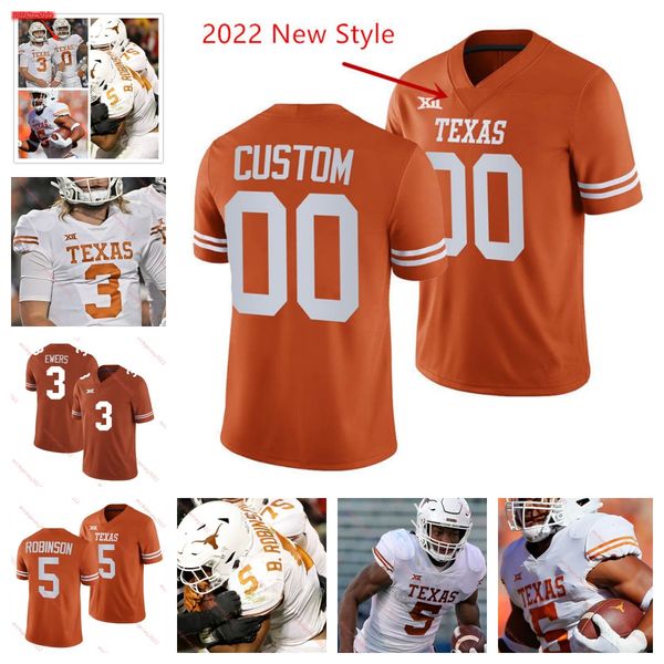 Anthony Hill Arch Manning Texas Longhorns Football Jersey Parker Alford Casey Cain Nathan Hatter Patrick Bayouth Myles Hill Juan Davis