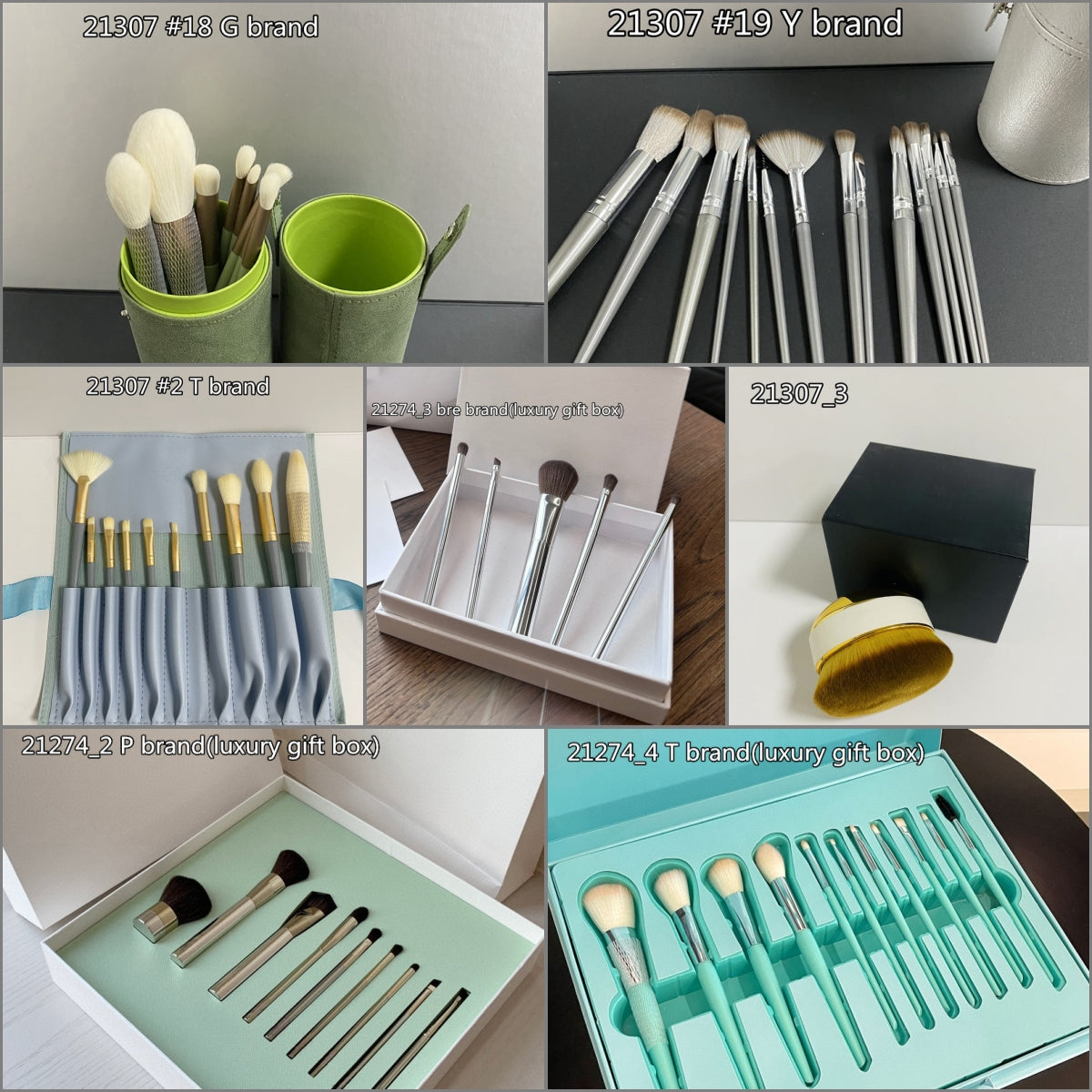 Makeup Brush Set Brush With PU Bag Professional Brush For Powder Foundation Blush Eyeshadow with gift box