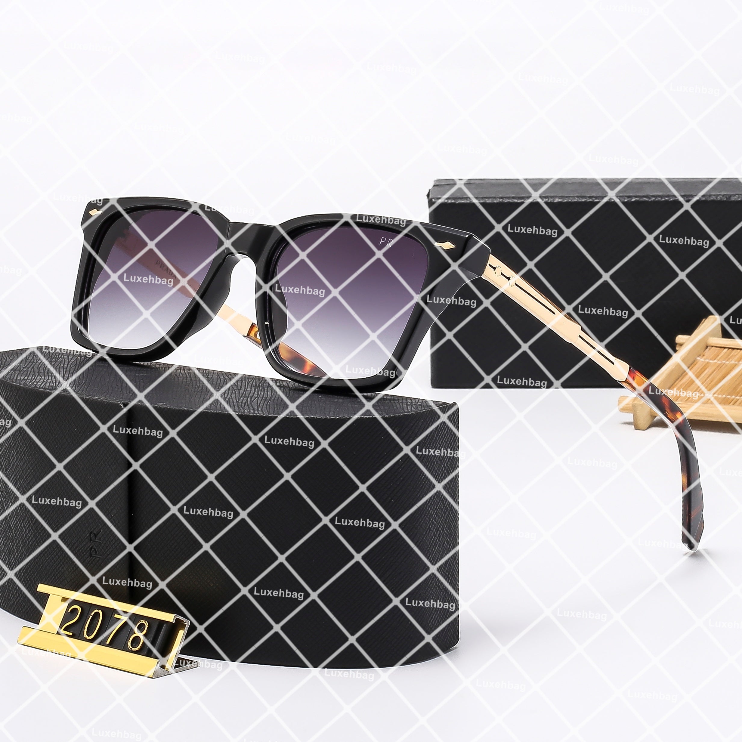 Luxury Designer PD Sunglasses 2025 fashion men&#039;s Sunglasses mirror classic large frame retro street photography women&#039;s sunglasses travel