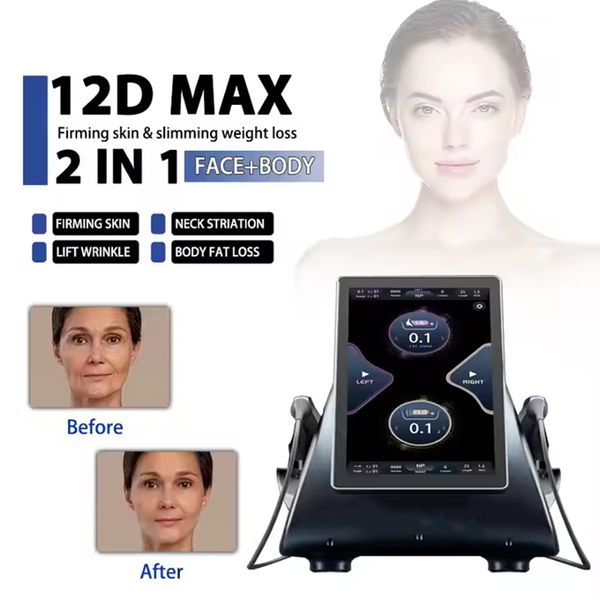 MPTS Ultra hifu 12D MAX TT Body Shaping Eye Lifting Skin Revitalization ultrasound therapy Salon Equipment