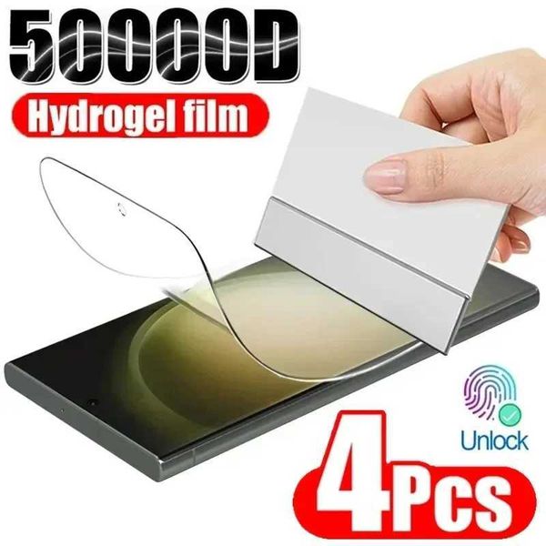 4Pcs Hydrogel Film for S23 S22 S21 S24 Ultra S20 FE S8 S9 S10 Plus Screen Protector for Galaxy Note 20 Ultra S10E 10Plus O250116
