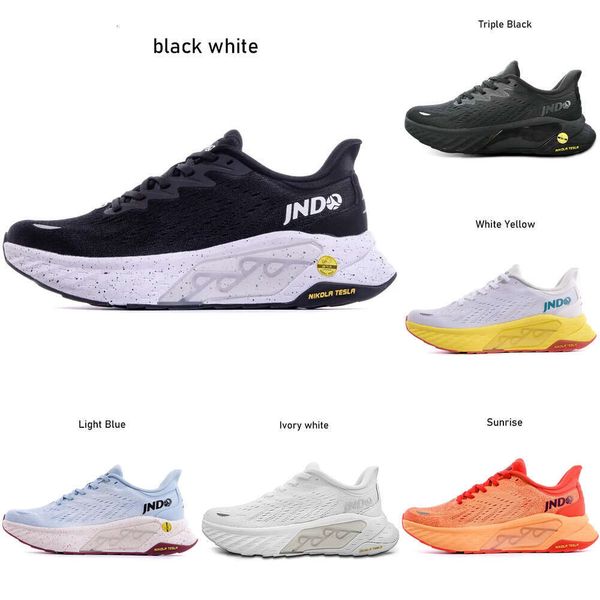JNDO Whale Jump Glow in the dark Running shoes mens designer sneakers Sunrise black White Yellow Seasalt turquoise Peach Pink womens outdoor