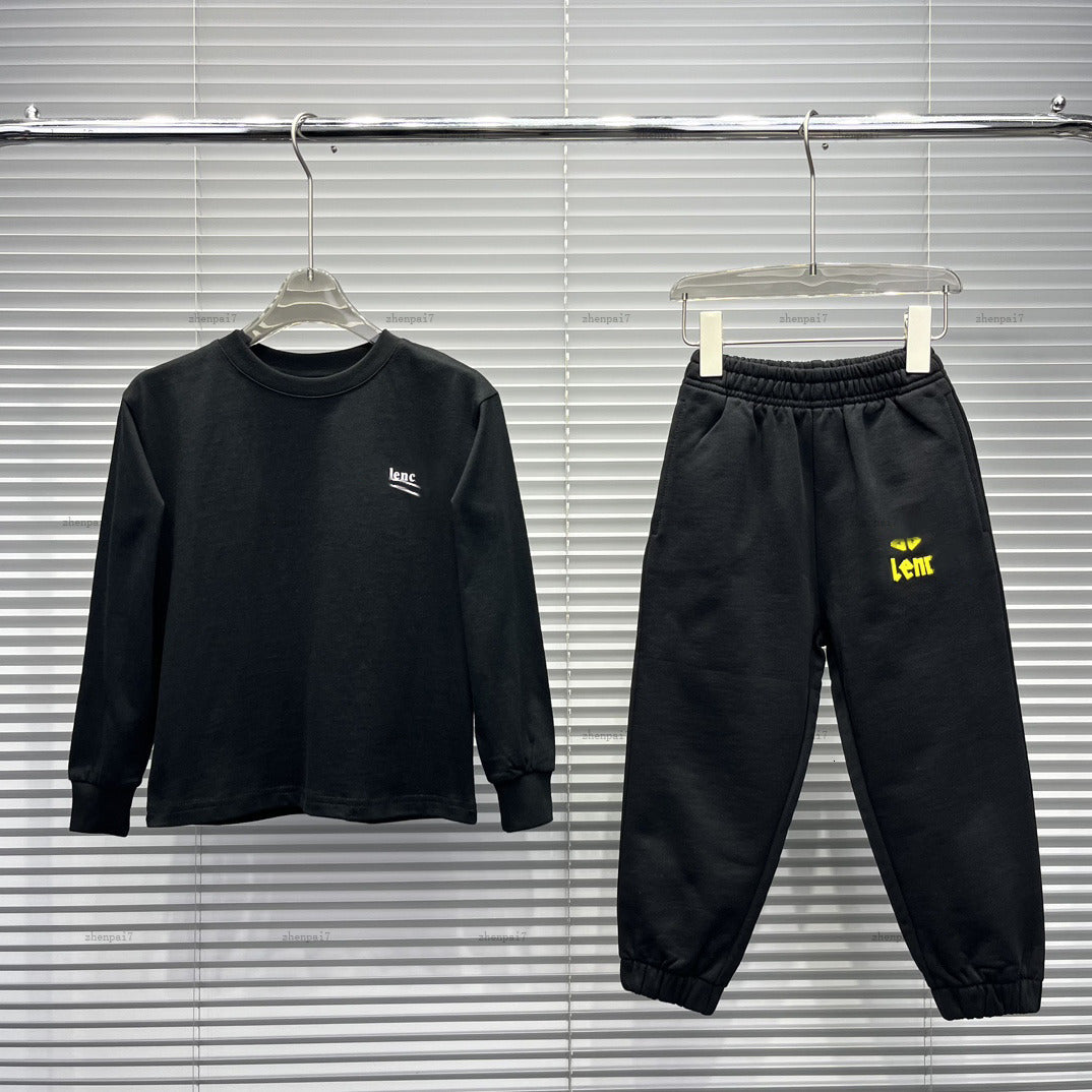 Top baby tracksuits Multiple color options Autumn Set kids designer clothes round neck sweatshirt and sports pants A878X24N214-b