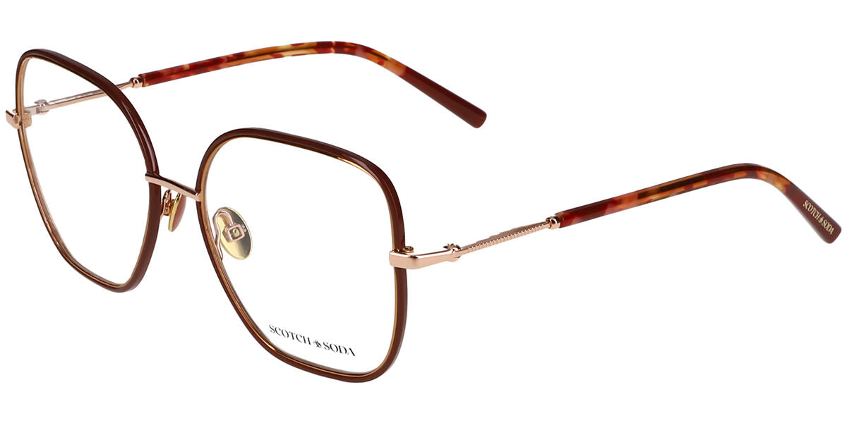 Scotch & Soda 1019 462 Men's Glasses Brown Size 54 - Free Lenses - Blue Light Block Available