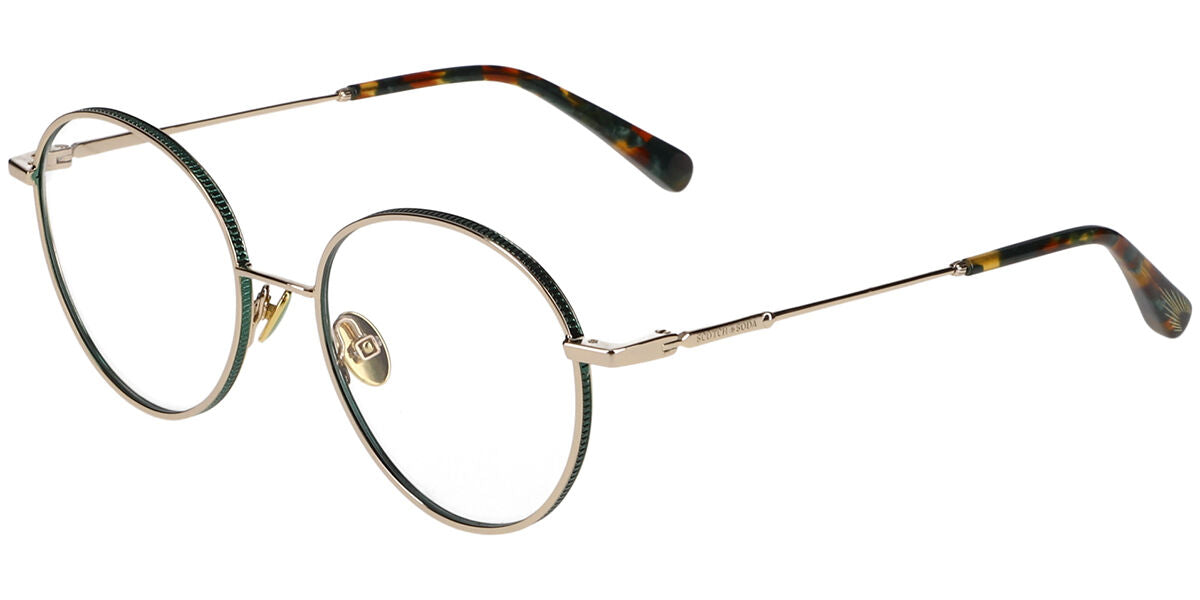 Scotch & Soda 1021 402 Men's Glasses Gold Size 50 - Free Lenses - Blue Light Block Available