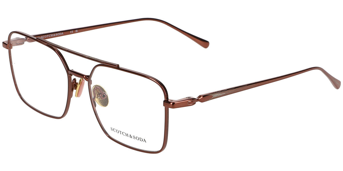 Scotch & Soda 2010 171 Men's Glasses Brown Size 52 - Free Lenses - Blue Light Block Available