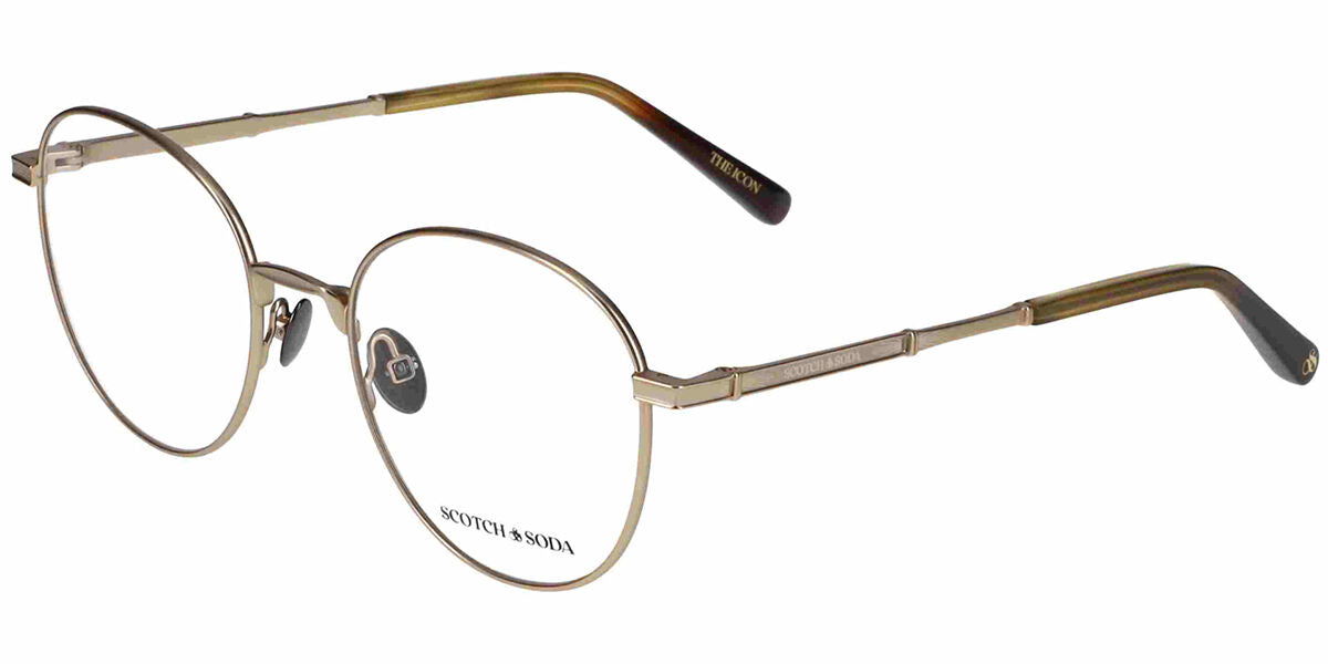 Scotch & Soda 2026 402 Men's Glasses Gold Size 52 - Free Lenses - Blue Light Block Available