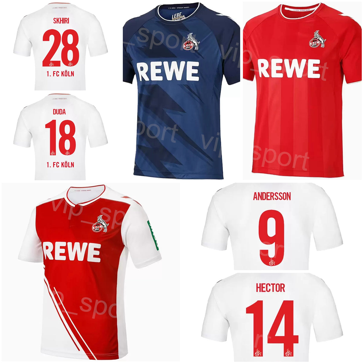 Club Soccer Cologne Jerseys FC 15 KILIAN 11 KAINZ 7 LJUBICIC DIETZ THIELMANN SKHIRI SCHWABE HECTOR SCHMITZ ADAMYAN MAINA Football Shirt Kits Custom