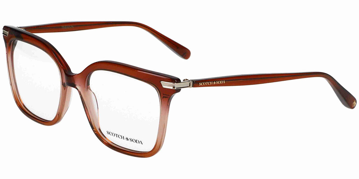 Scotch & Soda 3035 115 Women’s Glasses Brown Size 51 - Free Lenses - HSA-FSA Insurance - Blue Light Block Available