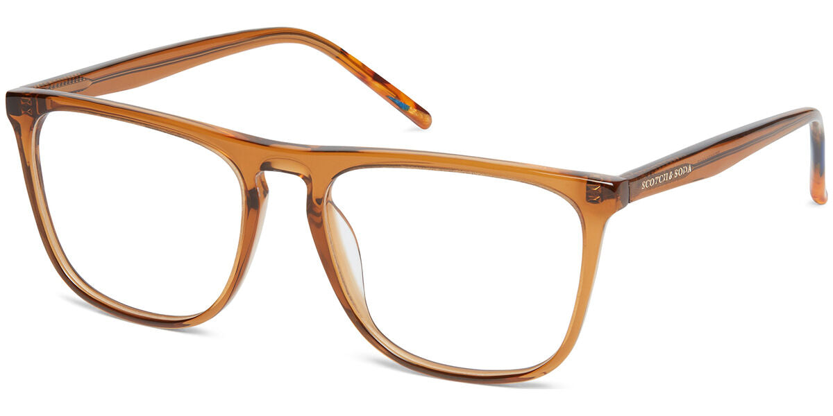 Scotch & Soda 4010 147 Men's Glasses Brown Size 55 - Free Lenses - HSA-FSA Insurance - Blue Light Block Available