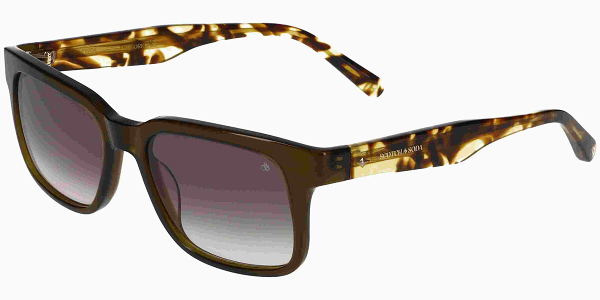 Scotch & Soda 8017 550 Men's Sunglasses Green Size 54