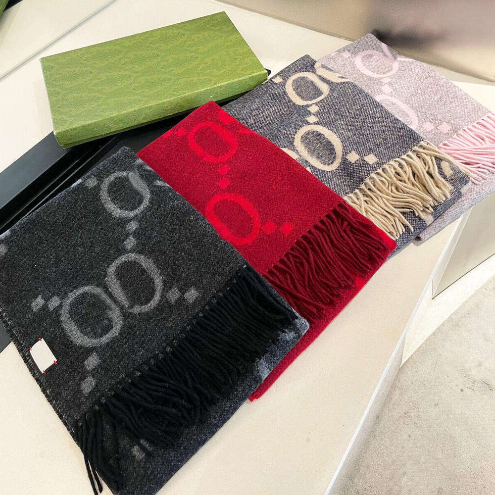 designer scarf Luxury Scarf wool scarfs Silk Thick Shawl 1Women Long Winter Wram Pashmina Long Wraps Hijab with Tassel