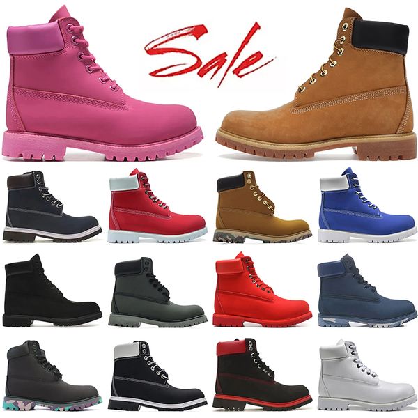 Platform Classic Martin Designer Hiking Shoes Womens Mens Motorcycle Military Rhubarb Winter Boots Luxury Waterproof Leather Cowboy Cowgirl